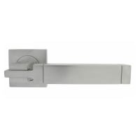 Serozzetta Cube Door Lever Square Rose Satin Chrome