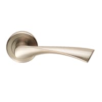 Serozzetta Venti Lever on Rose Satin Nickel