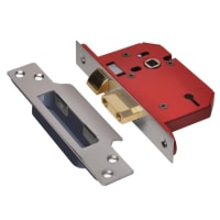 Union CE StrongBOLT 3 Lever Mortice Sashlock 68mm Stainless Steel