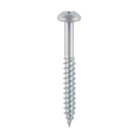 TIMco Cross-Recess Twin-Thread Woodscrews 10 x 2" Zinc Plated Box of 200