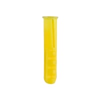 TIMCO Plastic Plugs 25 x 6mm Yellow