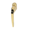 Locking Tilt & Turn Handle Gold/Black Button 40mm Spindle