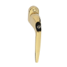 Locking Tilt & Turn Handle Gold/Black Button 40mm Spindle