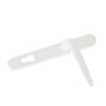 Euro uPVC Inline Lever/Lever Set 210mm with Fixings White