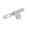 Trojan Sparta Euro uPVC Offset Lever Pad 210mm with Fixings Silver