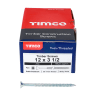 TIMCO Twin-Thread Woodscrews Countersunk Head 12 Gauge 3.5 Inch Box of 100