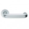 Eurospec Safety Round Bar Lever on Round Rose 22mm Satin Anodised Aluminium