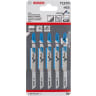 Bosch T127D HSS Jigsaw Blades 100mm Length Blue Pack of 5