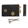 Union 1439 Lever Rim Lock Left Handed 152mm Black