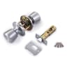 ERA Door Knob Passage Lock Set 50mm Diameter Satin