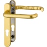 Hoppe Duraplus Paris Lever Door Handle 220 x 30mm Gold