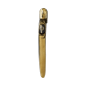 Locking Inline Espag Handle Gold/Blk Button 40mm Spindle