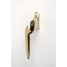 Trojan Locking Left Hand Espag Handle Gold/Black Button 40mm Spindle