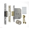ERA Viscount 5 Lever Security Deadlock 3 inch / 76mm  Polished Satin Finsh