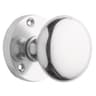 Sprung Mortice Knob Set 76mm Diameter Polished Chrome Plated