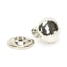 From the Anvil Hammered Mushroom Cabinet Knob 32mm Polished Nickel