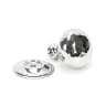 From the Anvil Hammered Mushroom Cabinet Knob 32mm Polished Chrome