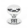 From the Anvil Hammered Mushroom Cabinet Knob 32mm Polished Chrome