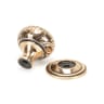 From the Anvil Hammered Mushroom Cabinet Knob 32mm Polished Bronze