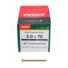 TIMco Classic Countersunk Head Screw 70 x 5.0mm Yellow Box of 200