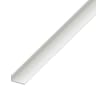 Rothley White Hard Polyvinyl Chloride Unequal Sided Angle 1m x 30 x 20 x 3mm