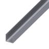 Rothley Grey Aluminium Square U Profile Strip 1m x 15.5mm