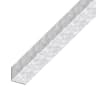 Rothley Chrome Drilled Galvanised Steel Equal Sided Angle Strip 1m x23.5x1.2mm