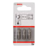 Bosch Screwdriver Bit Extra Hard PZ3 25mm Grey Pack of 3