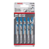 Bosch T127D HSS Jigsaw Blades 100mm Length Blue Pack of 5