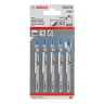 Bosch T227D HSS Jigsaw Blades 100mm Length Blue Pack of 5