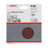 Bosch Sanding Discs 40 Grit 125mm Dia Brown Pack of 5