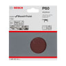 Bosch Sanding Discs 60 Grit 125mm Diameter Brown Pack of 5
