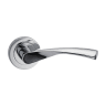 Fortessa Verto Lever Door Handles on Rose 125 x 51mm Polished Chrome