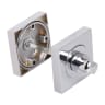 Fortessa WC Square Thumbturn and Release 53 x 53mm Polished Chrome