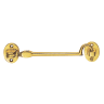 Carlisle Brass Heavyweight Cabin Hook Silent Pattern 305mm Pol Brass