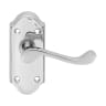 Carlisle Brass Ashtead Lever on Short Backplate Polished Chrome