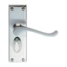 Carlisle Brass Victorian Scroll Lever Short Privacy Backplate Polished Chrome