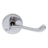 Carlisle Brass Victorian Scroll Lever on Round Rose Polished Chrome