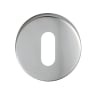 Eurospec Escutcheon Lock 52 x 8mm Satin Anodised Aluminium