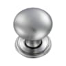 Carlisle Brass Fingertip Hollow Victorian Cupboard Knob 38mm Satin Chrome