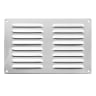 Carlisle Brass Ventilator Hooded Louvre Pattern 242mm Satin Chrome