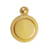 Carlisle Brass Victorian Covered Keyhole Escutcheon Polished Brass