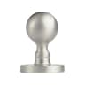 Manital Ball Mortice Knob 45mm Satin Chrome