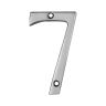 Carlisle Brass Numeral '7' Face Fix Number 76mm Satin Chrome