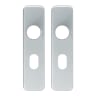 Eurospec Safety Lever Oval Plate Handle Cover Satin Anodised Aluminium