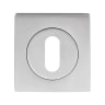 Serozzetta Square Keyhole Escutcheon 51 x 8mm Satin Chrome