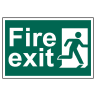 Fire Exit Man Running Right' Sign 300mm x 200mm
