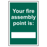 Your Fire Assembly Point' Sign 200mm x 300mm