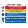 Composite Site Safety Notice', 3mm Foamex Board, 800mm x 600mm