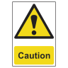 Caution' Sign, Self-Adhesive Semi-Rigid PVC 200mm x 300mm